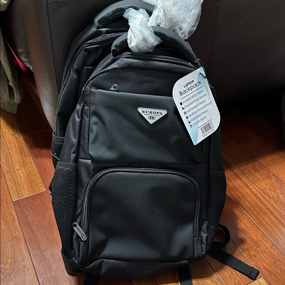 Europa Black Backpack